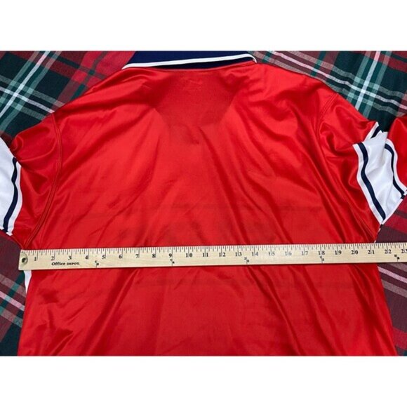 Nike Men's L Red Jersey Poly Chicago Fire FC Soccor Club Vintage 90s Signed - Picture 6 of 11